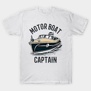 Motorboat owner motor boat captain funny boating graphic T-Shirt